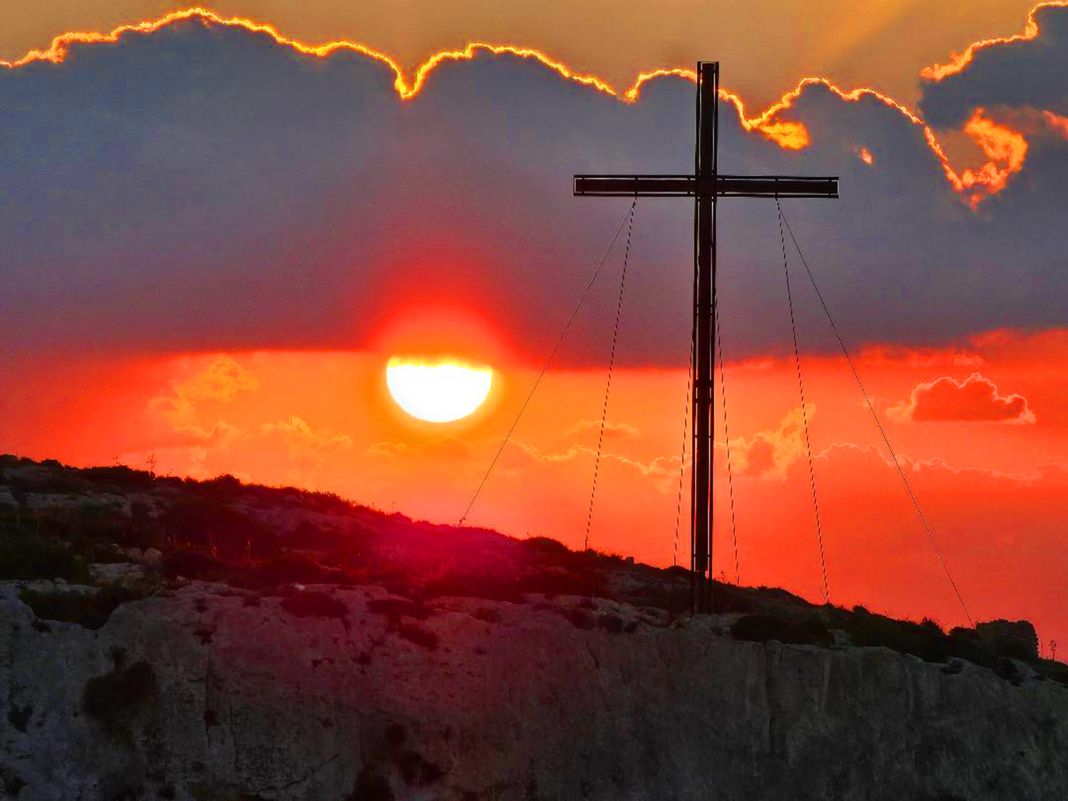 Cross at sunset — Sunday BibleTalk